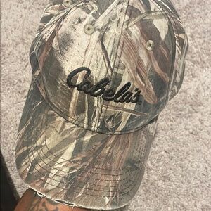 Cabela's Realtree-Style Camouflage Baseball Cap - Brown/Green